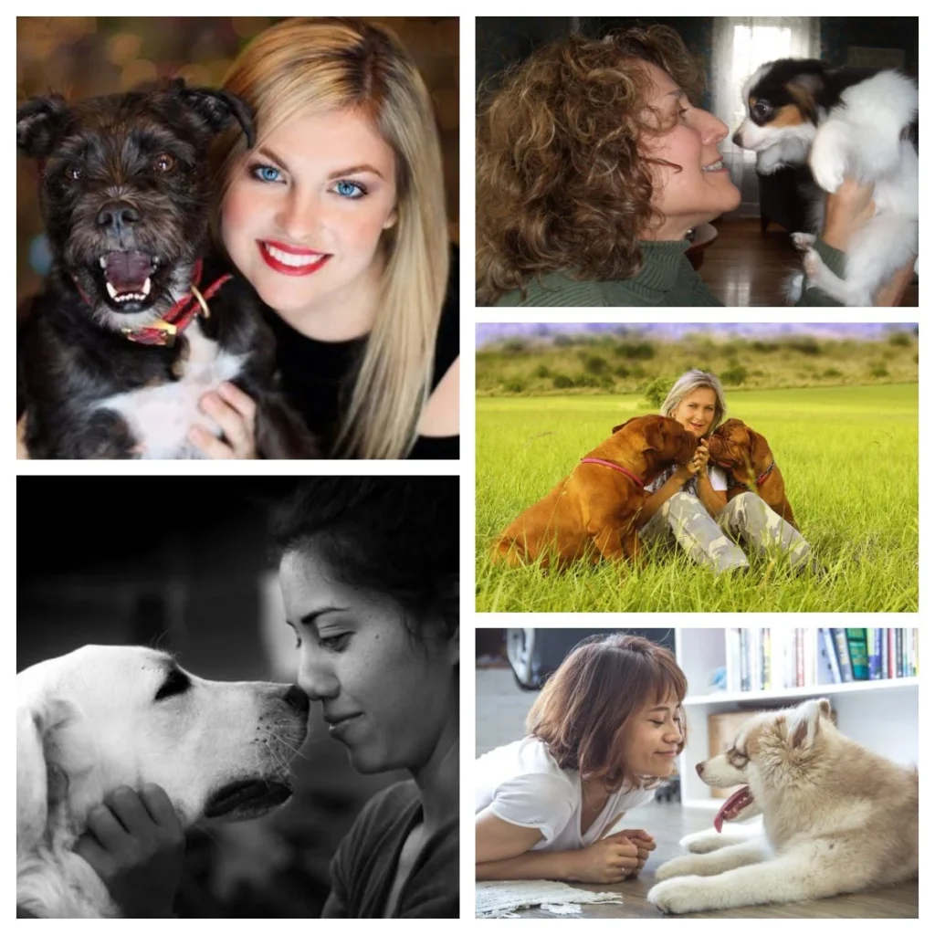 Girls And Dogs Collage