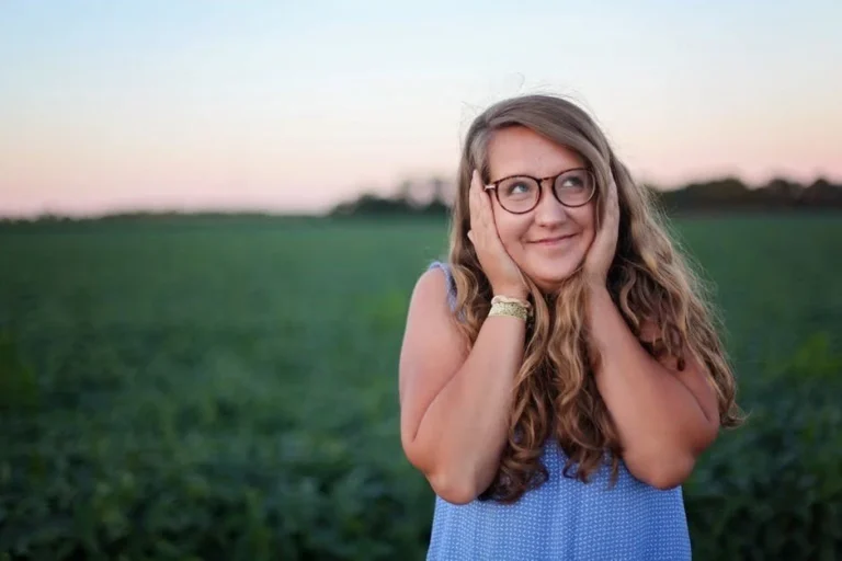 Flustered Apologizing Woman